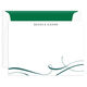 Elegant Flourish Flat Note Cards Image 7 of 8